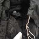 FUNDANGO Oversized Camping Chair for Adults, Heavy Duty Portable Foldable Lawn Chair with Padded Seat & Back, Lumbar Support, 4-can Cooler & Cup Holder, Carry Bag Included for Outdoor (1 Pack Black)