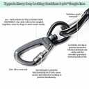 Tofeer 30FT Green Heavy Duty Dog Tie Out Cable - 500LBS Tensile, Swivel Hook & Shock Spring for Small to Medium Pets