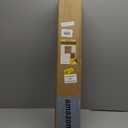 Cordless Bamboo Roman Shades for Windows, 100% Blackout Backing Fabric for Light Blocking, 20" W  64" H - Penang Teak