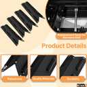 BQMAX Grill Parts for Kenmore 4 Burner Grill 146.34611410 146.23678310 146.10016510 146.23679310 146.16142210 146.23673310 Heat Plate & Burner Kit for Kenmore Grill Replacement Parts