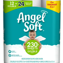 Angel Soft Toilet Paper, 12 Double Rolls