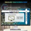 Peslv [2-Pack] 21.5 Inch Privacy Screen for Computer Monitor 16:9 Aspect Ratio, Eye Protection Anti Blue Light Glare Shield, 21.5inch Removable Black Blackout Anti Spy Desktop Security Private Filter
