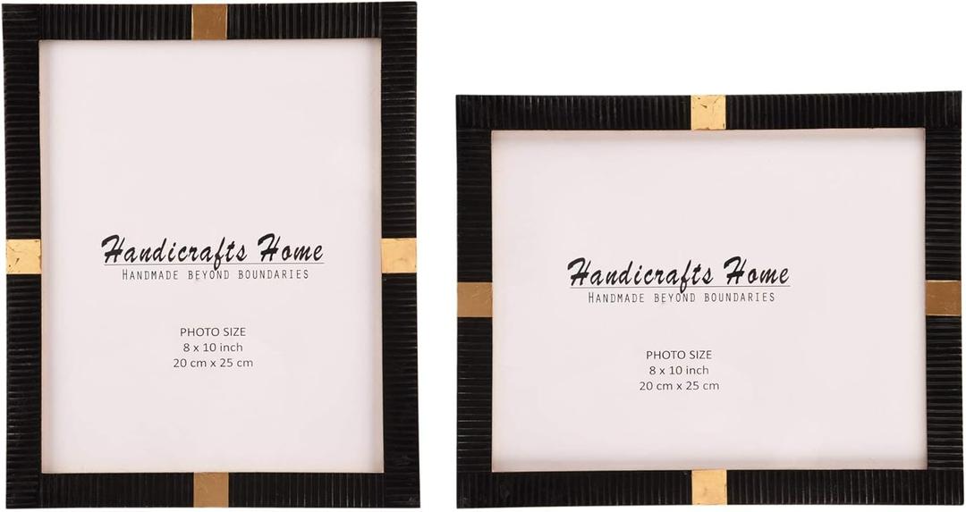 Handicrafts Home Photo Picture Frames 8x10 Deco Focus Pack of 2 Decor Collection