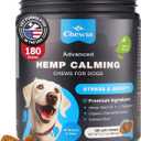 Soft Calming Chews for Dogs - Calming Chews for Dogs with Valerian Root, Melatonin, Vitamin B Complex & Chamomile Extract - Canine Treats for Fireworks, Grooming, Vet Visits, Thunderstorms, Exp 05/2026 (180 count)
