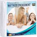 Utopia Bedding Zippered Mattress Encasement Twin, 100% Waterproof Bed Bug and Dust Mite Proof Mattress Protector, Absorbent Six-Sided Mattress Cover