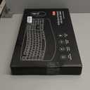 Wireless Keyboard and Mouse Combo, 2.4G Full Size Wave Keys Ergonomic Keyboard with Wrist Rest and 3-Level DPI Adjustable Wireless Ergonomic Mouse for Windows, Mac OS Desktop/Laptop/PC(Black)