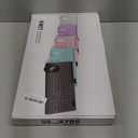 Trueque Wireless Keyboard and Mouse Combo - Full-Size Quiet Keyboard with Palm Rest, Phone Holder, Multimedia Keys, Power Switch, Compatible with Windows, Chrome OS, PC, Laptop (Batteries Included) (Black)