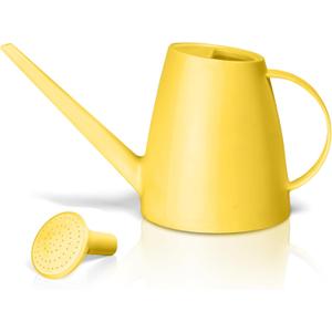 Plastic Watering Can - for Home Plant Garden - 1/2 Gallon - Yellow