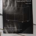 3 Drawers Lateral File Cabinet, Rolling Wooden Printer Stand Under Desk Storage Organizer with 4 Wheels Adjustable Shelf for Office Home