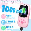 Video Walkie Talkies for Kids Age 3-12, Rechargeable Walkie Talky Toys HD Camera & Voice Changer 1000FT Long Range Birthday Gifts for Boys Girls,Toddler Toys Indoor Outdoor Camp (Blue+Pink)