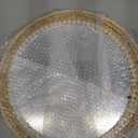 SWTHONY 18 Inch Boho Round Hanging Wall Mirror Decorative Rattan Circle Mirrors for Farmhouse, Living Room, Bedroom