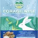 Oxbow Forage Wise Adult Rabbit Food, Bunny Food, Foraging Pellet Mix, 4 lb | Adult Rabbit Pellets, Foraging Mix With Timothy Hay, Vitamins & Minerals, Prevents Selective Feeding, Made in USA (EXP 12/22/27)