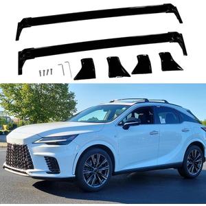 FTAPACCE Aluminum Crossbar Cross Bars Fits for Lexus RX (Exclude Panoramic Sunroof) 350 350h 450h+ 500h 2023 2024 2025 Luggage Carrier Roof Rail Rack Lockable 2PCS (Black)