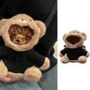 Tiny Puppy Carrier Chest Sling - Extra Small Body Carrier for Up to 3lbs Puppies Kittens, Cute Pack Pouch for Mini Yorkies Teacup Hands-Free Portable Pet Harness for Girls Boys (2lb Medium Black)