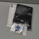 2PCS Sew-in Side Pocket with Zipper Coat Inside Pocket Sewing,Travel Jacket with Hidden Pockets,Security Pocket for Shirt,Jacket,Robes,Hoodie,Sweater(S*2) (Black&White)