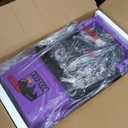 12V Kids Ride On Car for Kids Ages 37-96 Months, Electric Truck Ride On Toys with 5MPH Max Speed, Remote Control, Accelerator Pedal, Treaded Tires, Steering Wheel, Music and Story, Purple