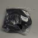 14/3 Gauge Heavy Duty Outdoor Extension Cord 20 FT, 90 Degree Angled 3 Prong Plug, 14 Gauge Power Cable with 3 Outlets, 14AWG, 15A, 125V, 1875W, ETL Listed, Black Wire, with Free Carrying Strap+Ties