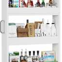 Slim Storage Cart, Lightweight 6 Tier Metal Rolling Utility Kitchen Cart on Wheels, Mobile Storage Shelving Unit Organizer for Bathroom Laundry Office Narrow Places (White, 6" D)