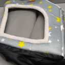 Dog House Indoor Memory Sponge, Foldable Dog House Kennel Bed Mat with Cushion for Small Medium Large Dogs Cats, Winter Warm Cat Nest Puppy Cave Sofa Pet Products (XL)