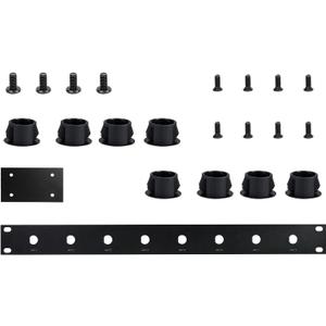 Phenyx Pro BNC Side-by-Side Rackmounting Antenna Kit, 2 Metal Plates, 8 Bulkheads, Necessary Screws, Suitable for Half-Rack Wireless Systems (ANTK-SBS-1)