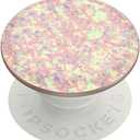 PopSockets Adhesive Phone Grip, Holder, Phone Stand, Rainbow - Iridescent Confetti Rose