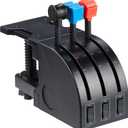 Logitech G Saitek PRO Flight Throttle Quadrant, Professional Simulation Axis Levers, LCD Display, 3x Two-Way Rocker Switches, Adjustable Bracket, USB, PC - Black