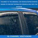 in-Channel Window Visors Rain Guards for Chevrolet Tahoe & GMC Yukon & Cadillac Escalade 2015-2020,Side Wind Deflectors Vent Guard Shade Sun Rain Snow Smoke 194531,Car Accessories 4-Pieces Set