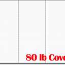 3up 80lb White Linen Textured Menu Cards/Rack Cards (25 Sheets / 75 Pieces)