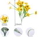 24Bundles Artificial Flowers for Indoor,No Fade Fake Plastic Flowers Faux Plants for Decoration Hanging Planters Garden Porch Window Box Home Wedding Farmhouse (Small Flower)