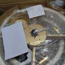 20 Inch Boho Rattan Gold Fandelier Ceiling Fans with Lights and Remote, Small