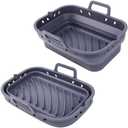 Original Air Fryer Silicone Liner, 4 piece set for your air fryer daily essential use, reusable, cleanliness maintaining good condition of your air fryer. The liners are 8.1inch 100% platinum silicone