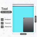 UCGOU 14x17 Teal Poly Mailers Shipping Bags 100 Pcs Large Poly Mailers Mailing Bags for Shipping Clothes Self Sealing Package