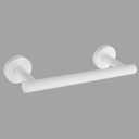 GERZWY 9-Inch Bath Towel Bar SUS 304 Stainless Steel Bathroom Towel Bar Modern Round Style Wall Mount, White