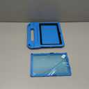 Fire HD 10 & Fire HD 10 Plus Tablet Case for Kids (13th/11th Generation, 2023/2021 Release), DJ&RPPQ Lightweight Shockproof Case Built-in Screen Protector with Handle Stand, Not fit iPad Samsung- Blue