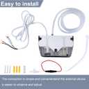 Mini Split Condensate Pump, AC Hvac Silent Condensate Pump, 100-240V, 50/60Hz, Ultra-Quiet (< 19dB), Anti-Siphon Device, Suitable for HVAC, Air Conditioners, Dehumidifiers, etc.