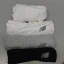 New Balance Men's Cotton Performance Rib Tank Top (Pack of 4) (Large, White/Light Heather Grey/Black/White)