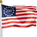 250 Anniversary USA Betsy Ross Flag 3x5 Outdoor Double Sided- Patriot 1776 2026 250th Commomorative Flags 3 Ply Heavy Duty with Brass Grommets Decoration for Outside