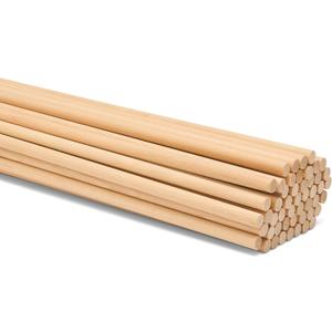 Dowel Rods Wood Sticks Wooden Dowel Rods 1/4 x 36 Inch Unfinished Hardwood Sticks for Crafts and DIYers 10 Pieces by Woodpeckers