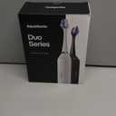 Aquasonic Duo - Dual Handle Ultra Whitening 40,000 VPM Wireless Charging Electric ToothBrushes - 3 Modes with Smart Timers - 10 Dupont Brush Heads & 2 Travel Cases Included