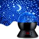 MOKOQI Star Projector Night Lights for Kids with Timer, Toys for 2-5-14 Year Old Boys Room Lights for Kids Glow in The Dark Stars Moon for Child Sleep Peacefully, Birthday Gifts for Boys-Black