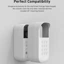 Holicfun Silicone Cover for myQ Smart Garage Door Video Keypad - Only Compatible with Right-Angle 20 Mounting Bracket Installation - White