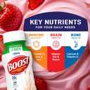 BOOST High Protein with Fiber Ready to Drink Complete Nutritional Drink, Creamy Strawberry, 8 fl oz Bottle, 24 Pack, BBD-08/17/2027