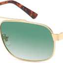 SOJOS Retro Polarized Aviator Sunglasses for Women Men, Vintage Rectangle 70s Style Womens Mens Sun Glasses SJ1250
