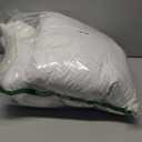 basic home 18x18 Decorative Throw Pillow Inserts-Down Feather Pillow Inserts-Square-Cotton Fabric-Set of 2-White.