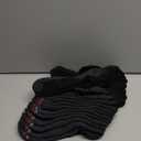 Hanes Men's Socks, X-Temp Cushioned No Show Socks, 12-Pack (Black)