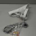 COSYLUX Vintage Plug in Wall Sconces, Industrial Rotatable Swing Arm Wall Lamp with Switch, Wall Mounted Light Fixtures Reading Lamp for Bedside Bedroom Indoor, Matte White (Pack of 1, White)