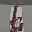 ADOGGYGO Christmas Dog Collar with Bow, Adjustable Cotton Red Bowtie Dog Christmas Collars for Large Dogs Pets (Large, Black & Red)