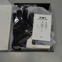 4 in 1 Rotating Hair Dryer Brush Spinning with Detachable Brush (2" & 1.5"), Negative Ionic Brush Blow Dryer 100-120V,3 Heats and 2 Speeds Rotating Hot Air Brush for Curling, Straight, Drying