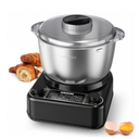 6.5QT Electric Dough Mixer with Ferment Function Dough Kneading Machine with 304 Stainless Steel Bowl Dough Maker Dishwasher-Safe Accessories Removable Lid & Knob Control Onyx Black