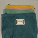 Sanwuta 4 Pack Velvet Makeup Bag Cosmetic Bag for Women Large Capacity Corduroy Pouch Zipper Canvas Travel Toiletry Purse Make up Organizer Case Accessories(Retro Color, Plaid)